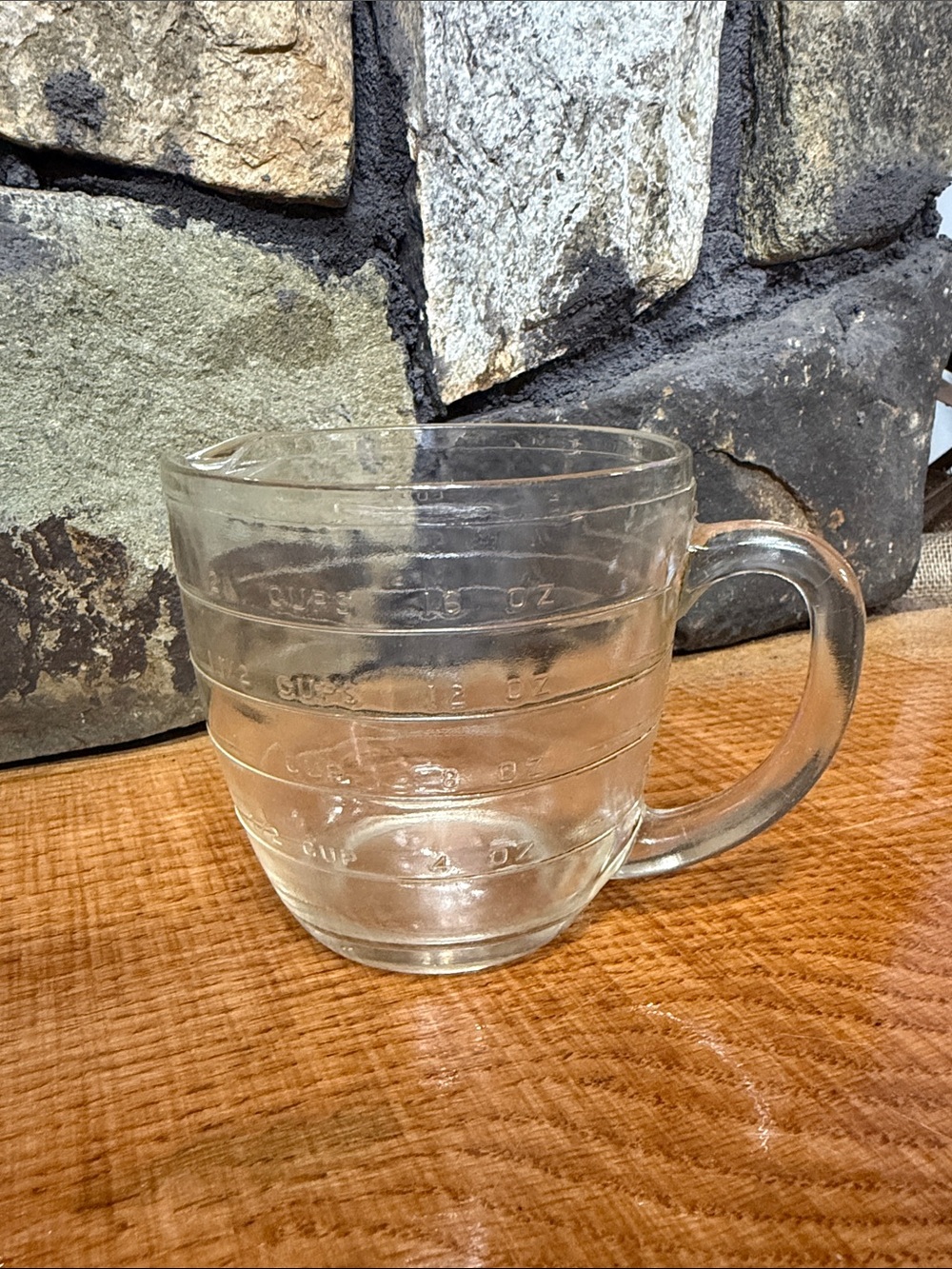 Clear Glass Measuring Mug with Handle